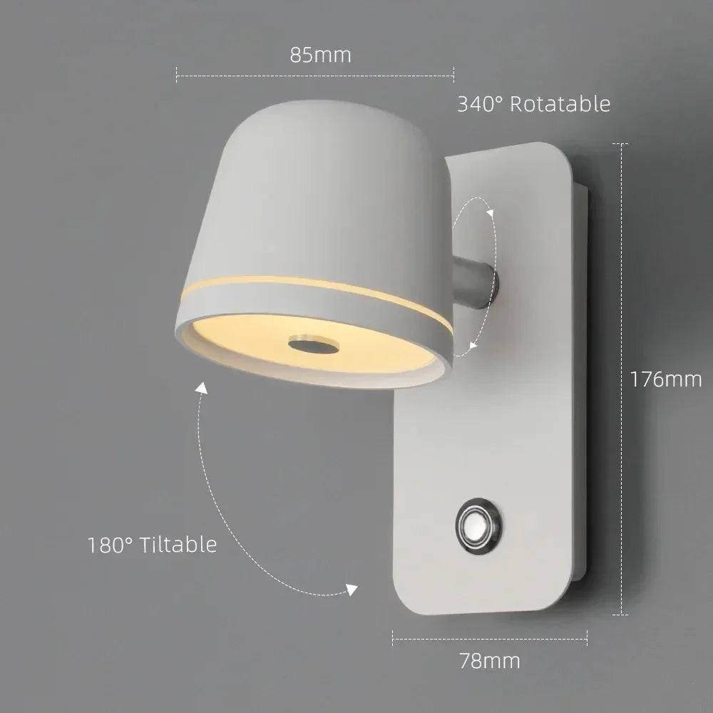 BrightEase™ ✨🔆 – Modern Touch-Control Wall Sconce with Adjustable LED Light & 3-CCT Settings
