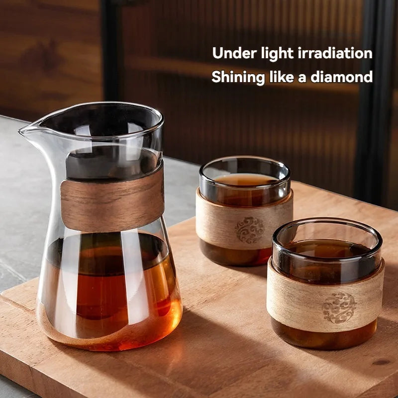 Élégante carafe à café en verre borosilicate 500/600 ml