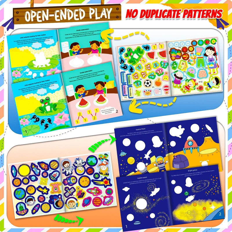 SmartStickers™ – Reusable Learning Sticker Set for Toddlers Ages 3–6