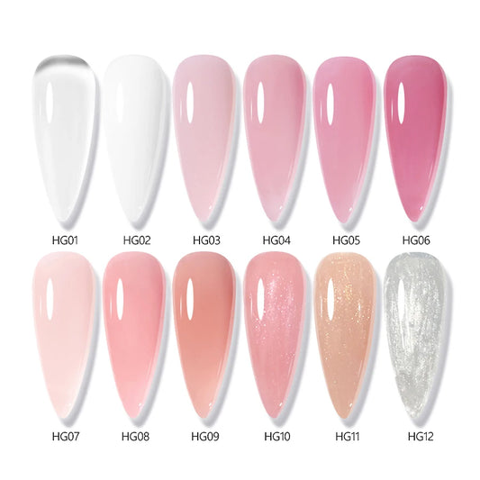 NailLuxe™ 🥛🧱 – 30ML Milky White Hard Gel for Nail Extensions & Reinforcement