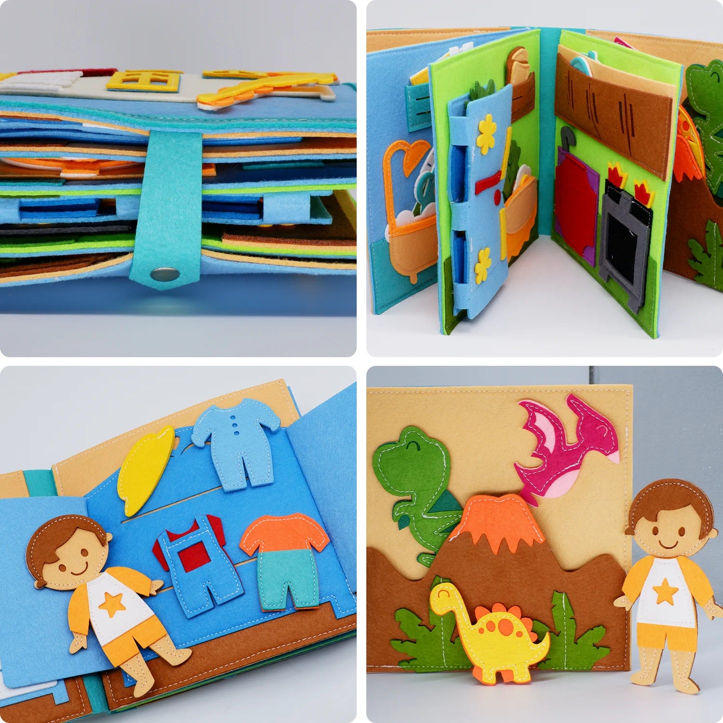 BusyBrains™ Montessori Quiet Book 📘🧠 – Life Skills & Learning Fun for Toddlers (Ages 3-6) 👶✨