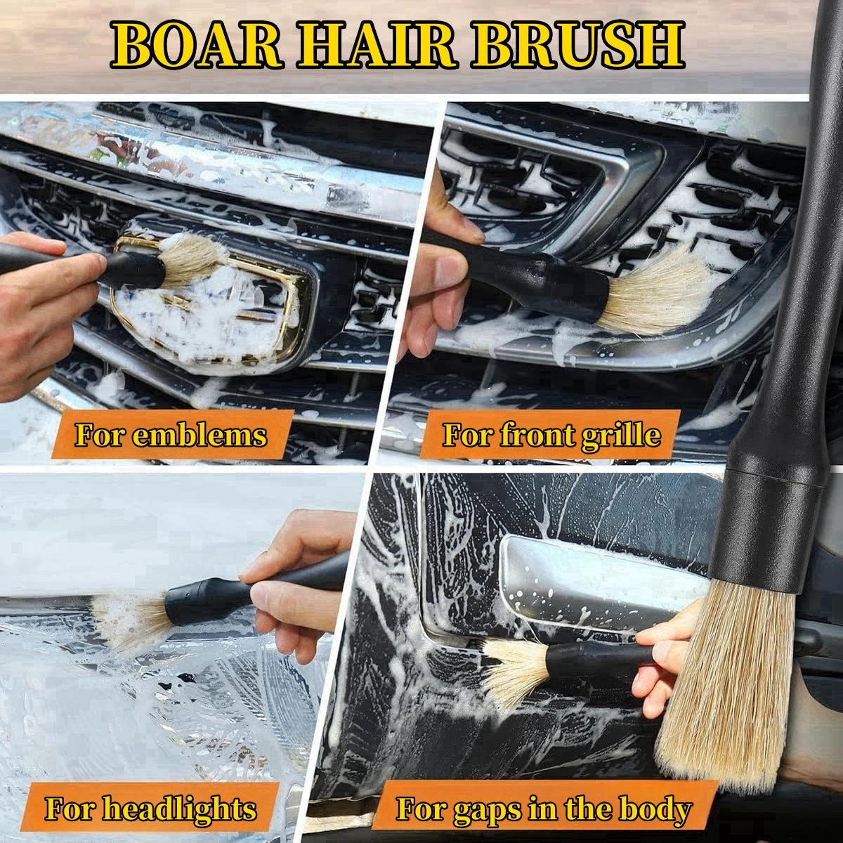 DetailMaster™ Pro Car Brush Set 🧼🚘 – 5-in-1 Auto Interior Cleaning Tools