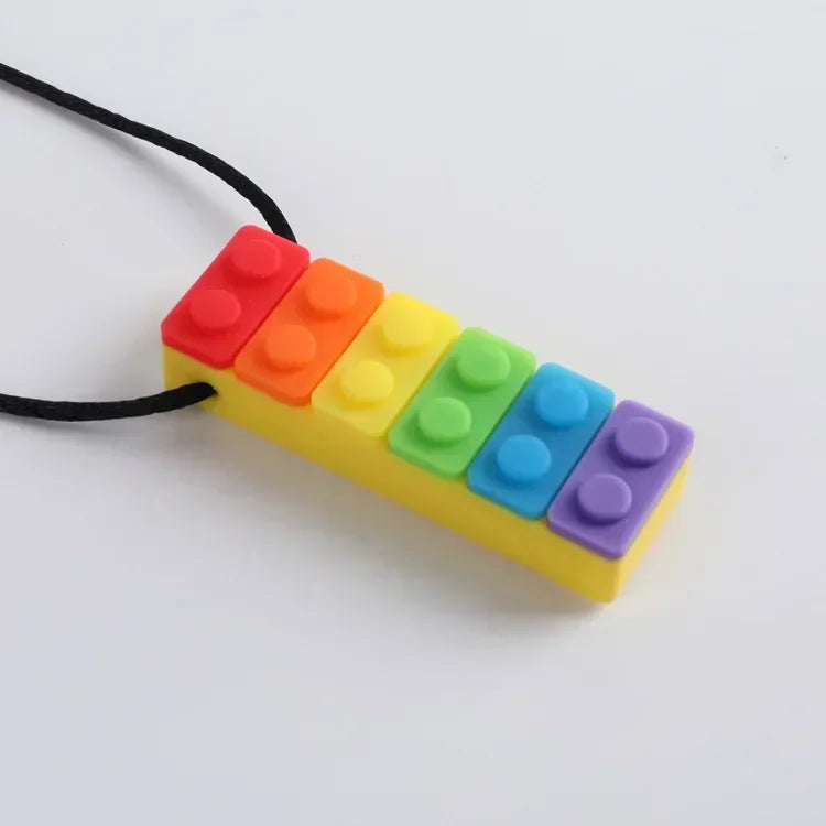 BiteEase™ 🌈🦷 – Autism-Friendly Silicone Chew Toy for Kids' Focus & Relief