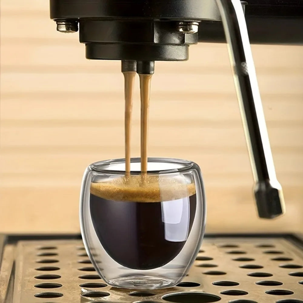 ThermaSip™ Deluxe – Double-Wall Insulated Glass Coffee Cups Set (6pcs) 🔥🧊
