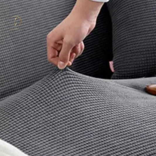 UK Sofa Covers | Elastic Jacquard Fabric Sofa Cover Grey