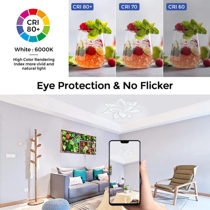 LumaGlow™ – Smart LED Ceiling Chandelier (Dimmable Pendant Light)