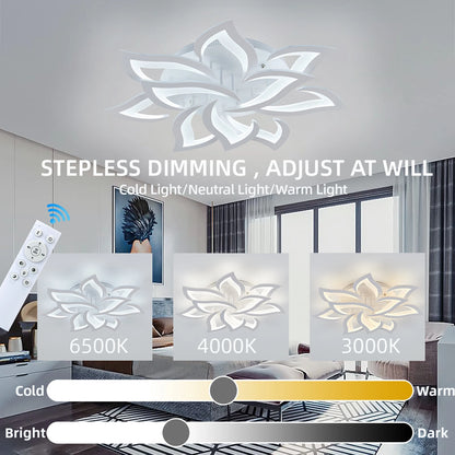 LumaGlow™ – Smart LED Ceiling Chandelier (Dimmable Pendant Light)