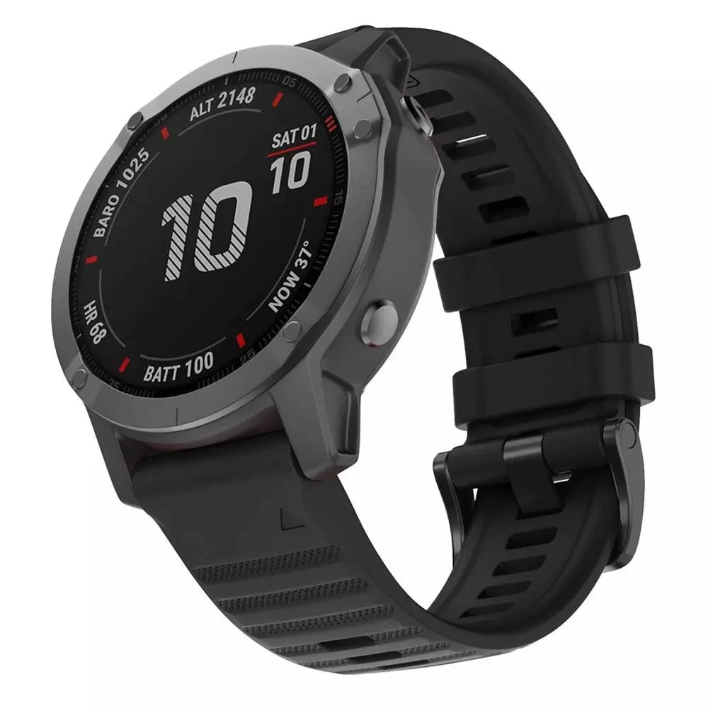 FenixFlex™ – Silicone Sport Band for Garmin Fenix & Epix Series (20–26mm)