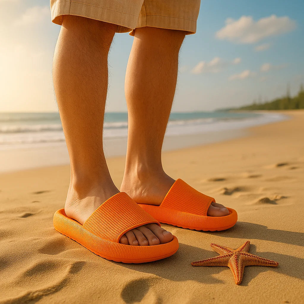 ☁️👣 CloudLift™ Comfort Slides – 4cm Thick Sole EVA Sandals for Summer Vibes