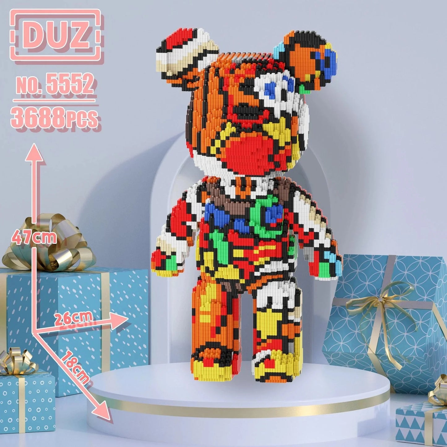 MegaBear Builder™ 🧸🔧 – Assembled Block Toy for Adults & Kids | Birthday Gift Idea