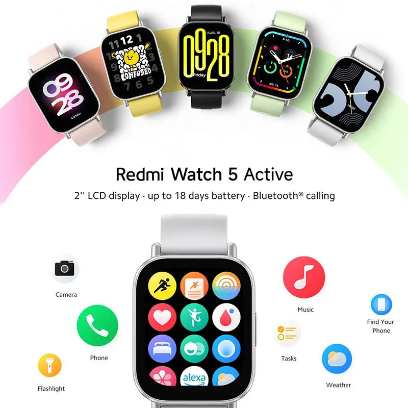 VitaSync™ – Redmi Smartwatch with LCD Display & Health Sensors