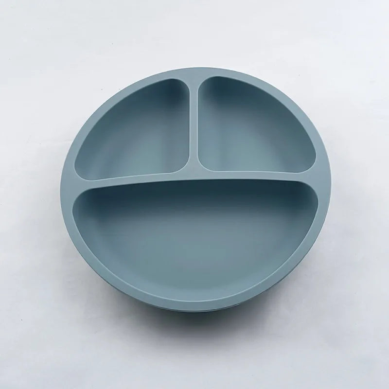 HappyMealMate™ 😊🍽️ – Baby Silicone Suction Plate with Cartoon Design