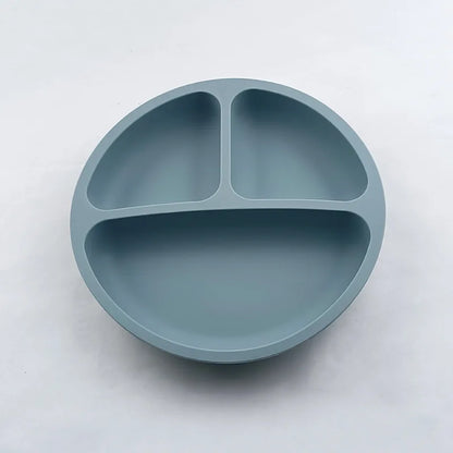 HappyMealMate™ 😊🍽️ – Baby Silicone Suction Plate with Cartoon Design