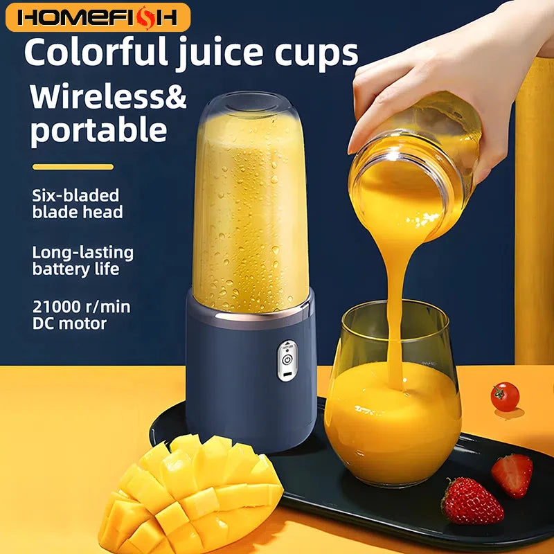 VitaMixr™ 2-Cup Portable Juicer – Multifunctional Rechargeable Juice Maker