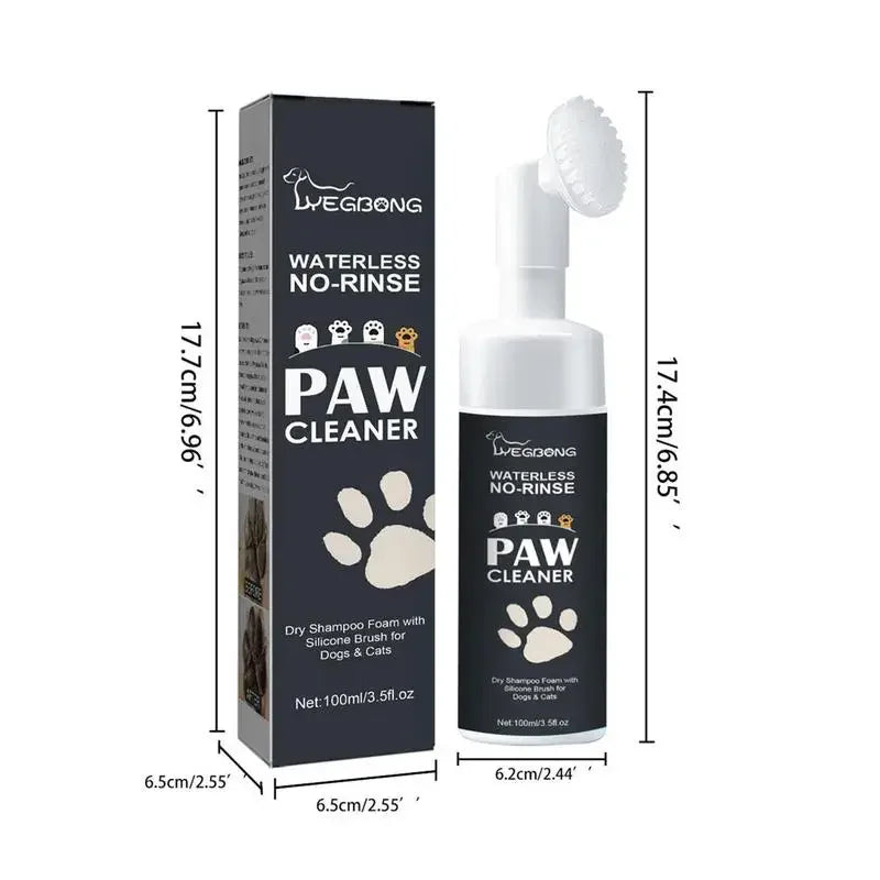 FreshPaws™ No-Rinse Foam – Deep Clean Paw Wash for Dogs & Cats