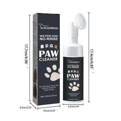 FreshPaws™ No-Rinse Foam – Deep Clean Paw Wash for Dogs & Cats