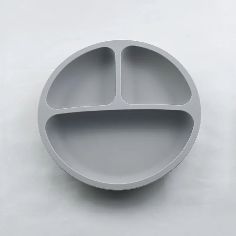 HappyMealMate™ 😊🍽️ – Baby Silicone Suction Plate with Cartoon Design
