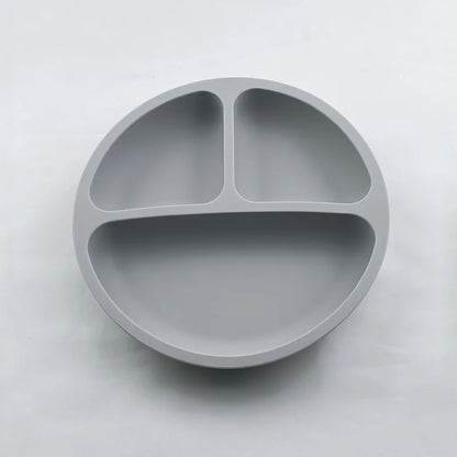 HappyMealMate™ 😊🍽️ – Baby Silicone Suction Plate with Cartoon Design