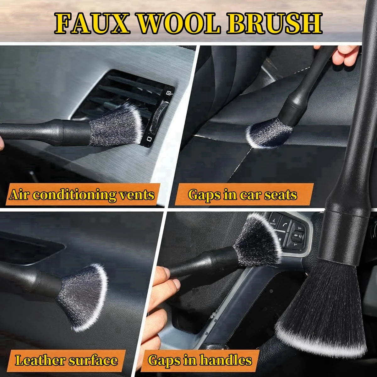 DetailMaster™ Pro Car Brush Set 🧼🚘 – 5-in-1 Auto Interior Cleaning Tools