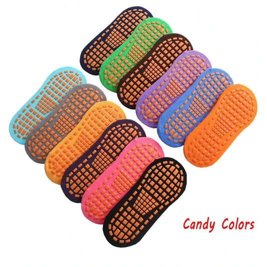 GripMates™ – Anti-Slip Trampoline Socks for Kids & Adults (10 Pairs)