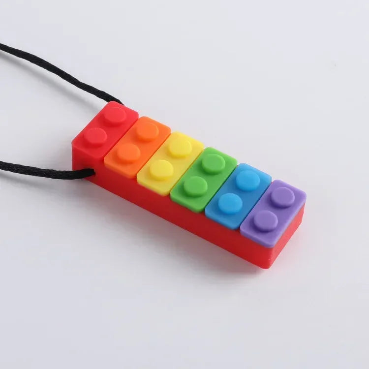 BiteEase™ 🌈🦷 – Autism-Friendly Silicone Chew Toy for Kids' Focus & Relief