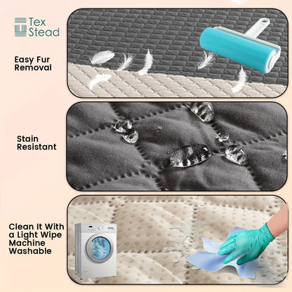 CleanPaws™ – Waterproof Dog Bed & Couch Protector Blanket
