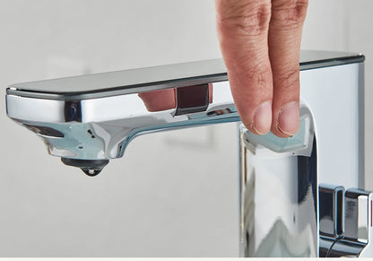 AquaSense Pro™ – Touchless Bathroom Faucet with Smart Display