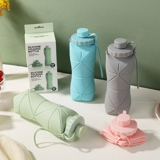 PocketHydrate™ 🏕️🫙 – Portable Silicone Water Bottle for Active Lifestyles