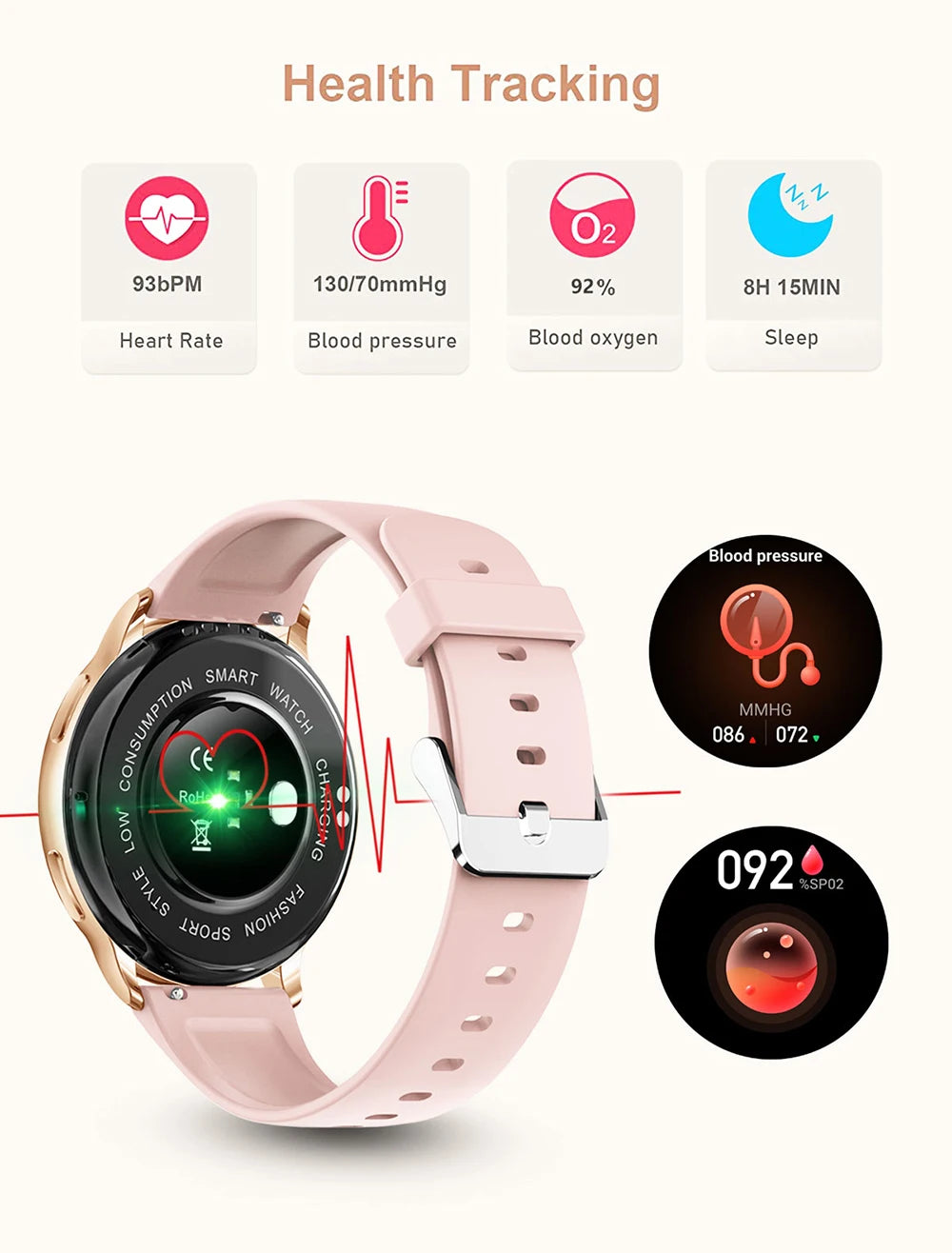 VersaCall™ – Unisex Smartwatch with Custom Dial & Health Monitor