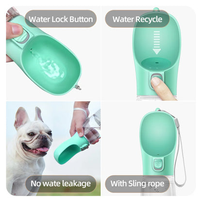 ThirstMate™ – Dog Travel Water Bottle with Built-In Bowl