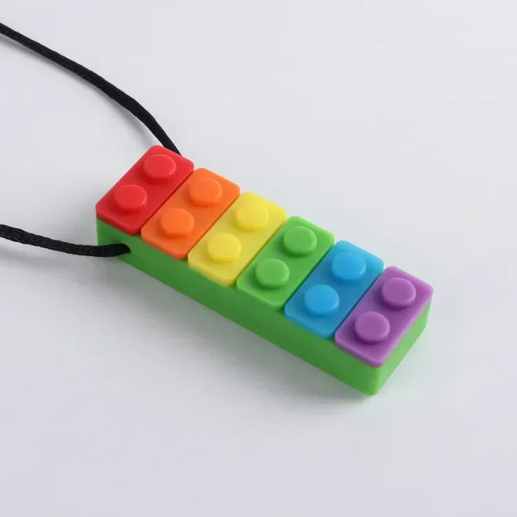 BiteEase™ 🌈🦷 – Autism-Friendly Silicone Chew Toy for Kids' Focus & Relief