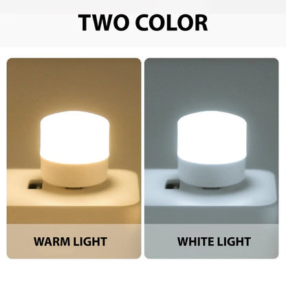 💡📘 GlowPort™ USB Mini Night Light – Warm White Eye-Care Reading Lamp