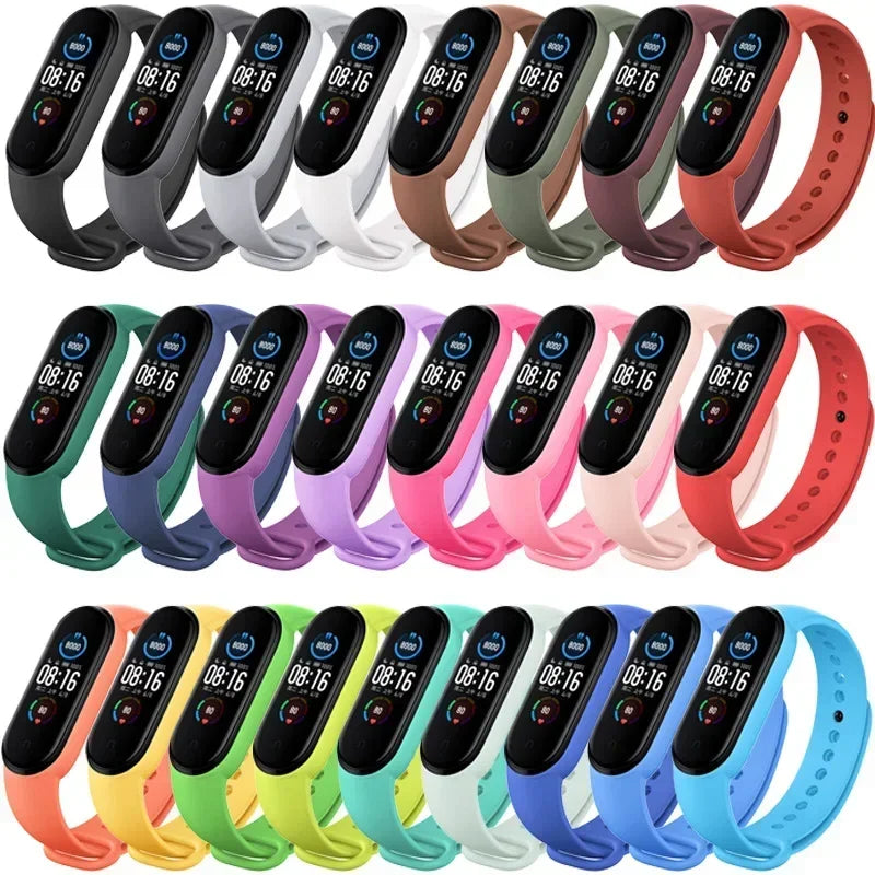 MiStyle™ Silicone Bands – Wrist Straps for Xiaomi Mi Band 3–7
