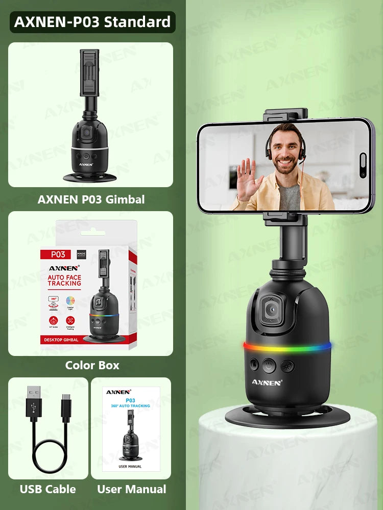 IntelliTwist™ – Auto-Rotate Face Tracking Stabilizer for Smartphones