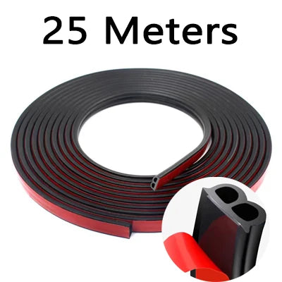 AutoEdge™ – Universal B-Shape Rubber Door Seal for Cars & SUVs
