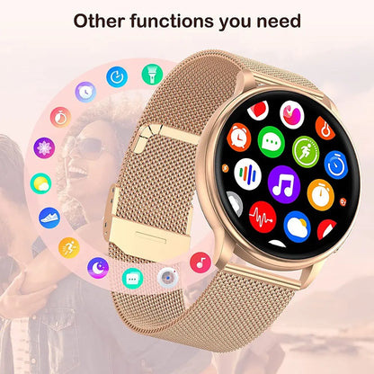 VersaCall™ – Unisex Smartwatch with Custom Dial & Health Monitor