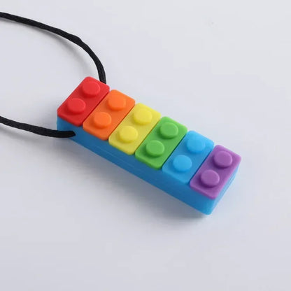 BiteEase™ 🌈🦷 – Autism-Friendly Silicone Chew Toy for Kids' Focus & Relief