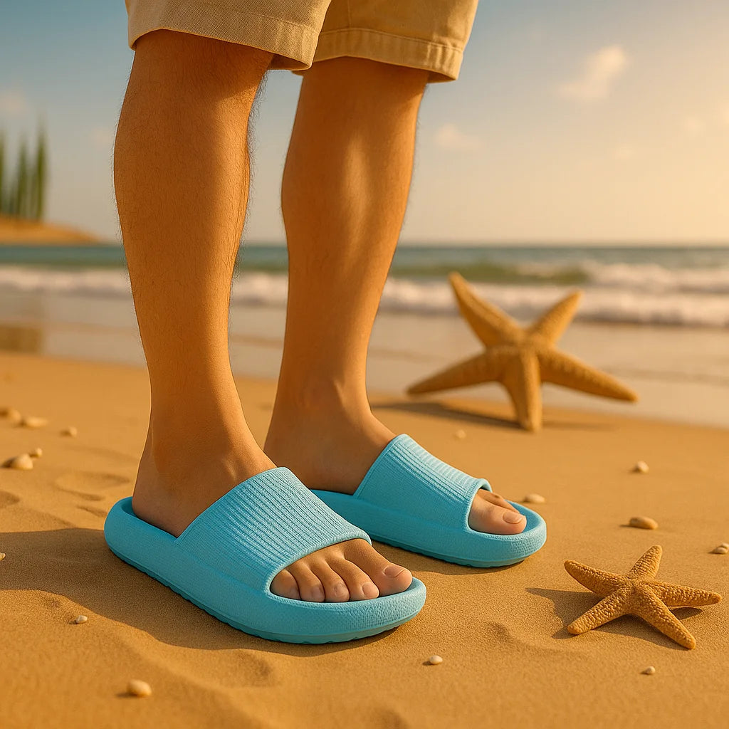 ☁️👣 CloudLift™ Comfort Slides – 4cm Thick Sole EVA Sandals for Summer Vibes
