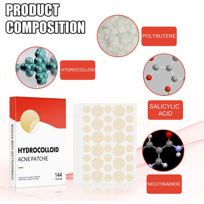 ClearDot™ 💧✨ – Invisible Acne Pimple Patch Set (144pcs for Men & Women)