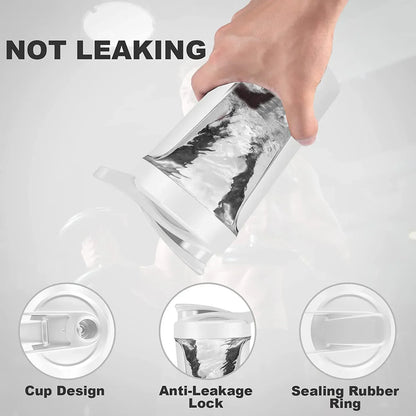 PowerMix™ Electric Protein Shaker – 450ml Portable Blender Cup