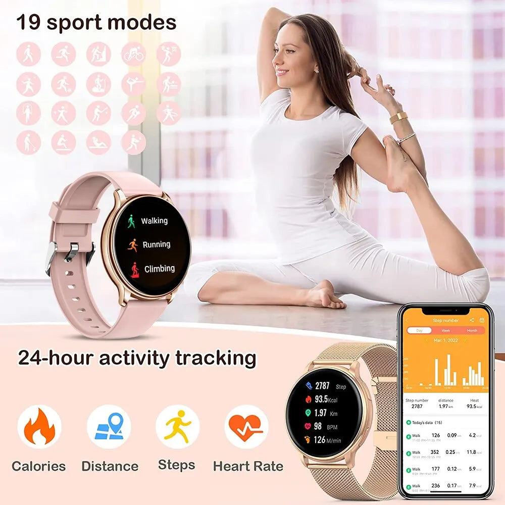 VersaCall™ – Unisex Smartwatch with Custom Dial & Health Monitor