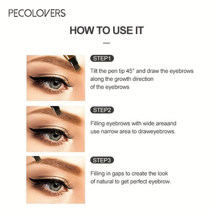 ✒️ BrowInk™ 4-Tip Tattoo Pen – Waterproof Eyebrow Definer for Natural-Looking Arches
