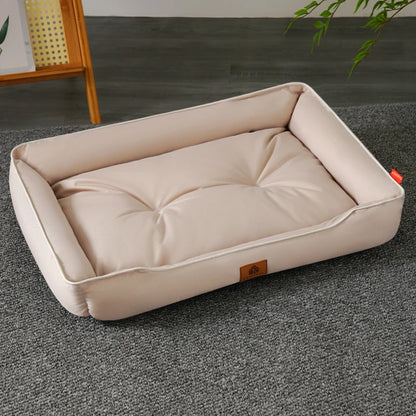 PawsShield™ – Waterproof Dog Bed for All Seasons (Anti-Bite + Thick Padding)