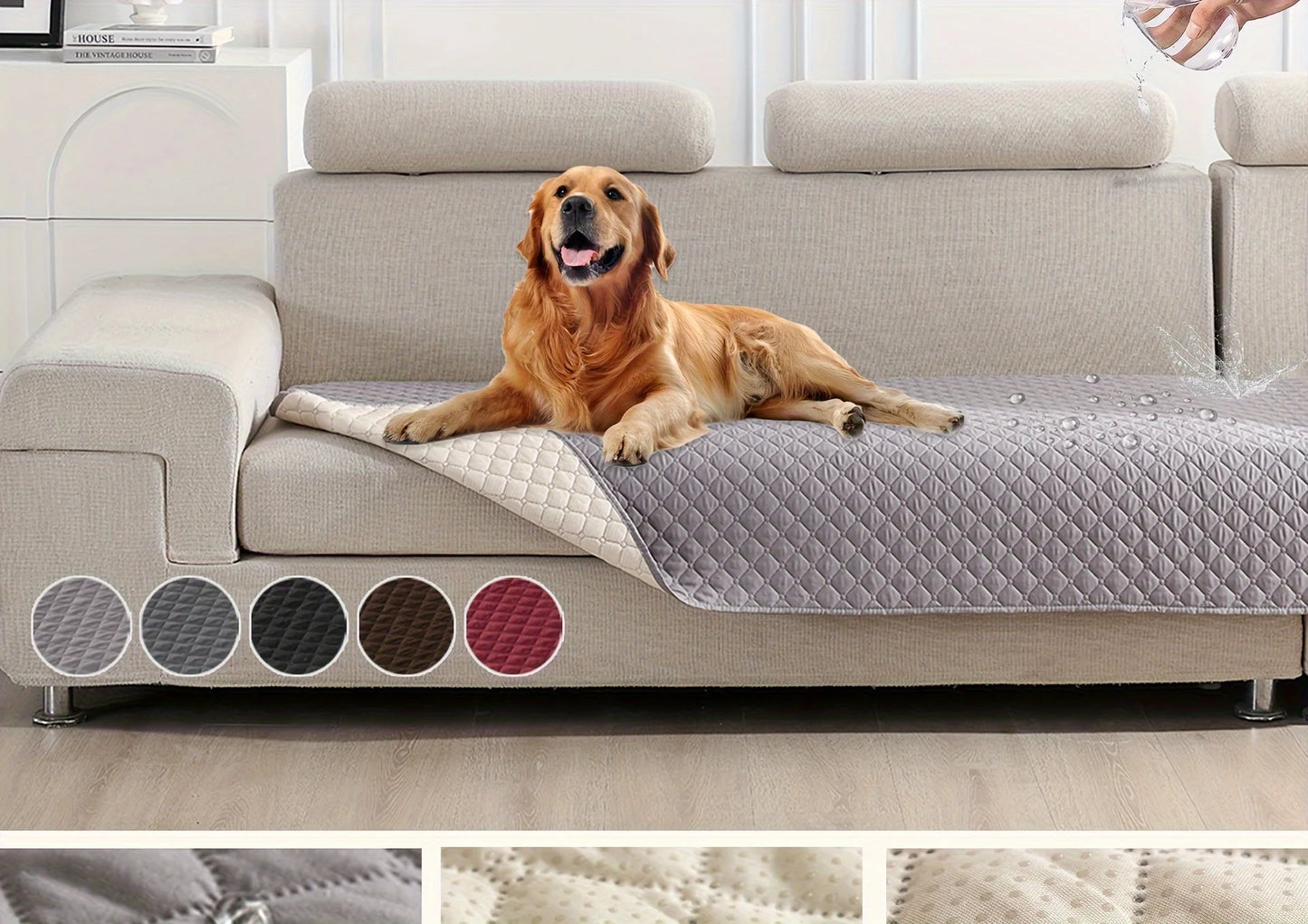 CleanPaws™ – Waterproof Dog Bed & Couch Protector Blanket