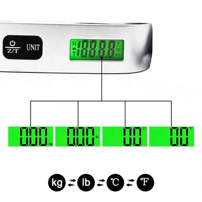 TripWeigh™ – Portable Digital Luggage Scale with LCD Display (110lb/50kg)