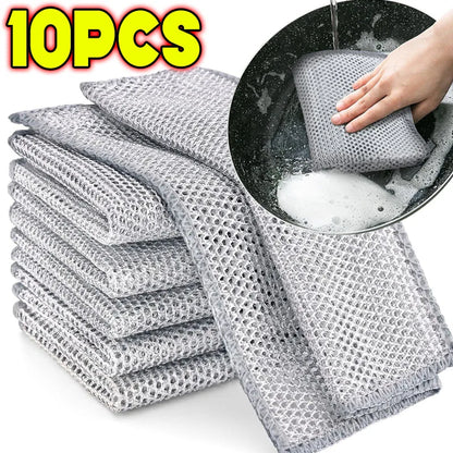 Dish Sponge Heavy-Duty Scrub Cloth – Double-Sided Power Wipe