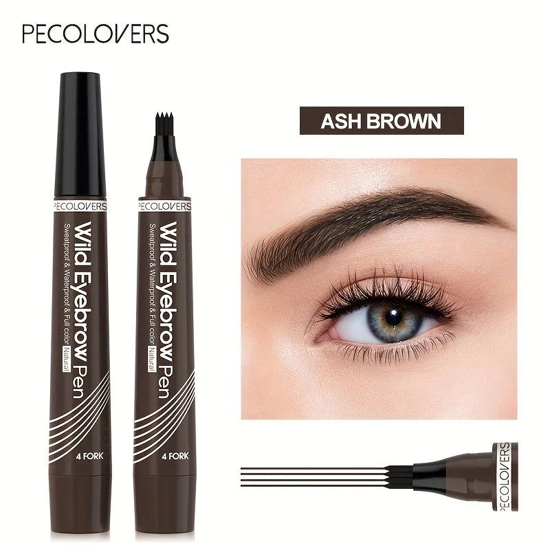 ✒️ BrowInk™ 4-Tip Tattoo Pen – Waterproof Eyebrow Definer for Natural-Looking Arches