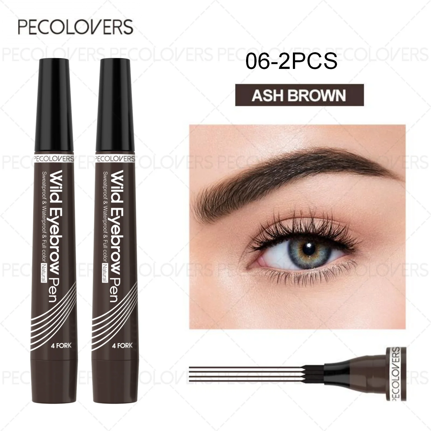 ✒️ BrowInk™ 4-Tip Tattoo Pen – Waterproof Eyebrow Definer for Natural-Looking Arches