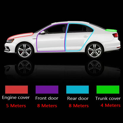 AutoEdge™ – Universal B-Shape Rubber Door Seal for Cars & SUVs