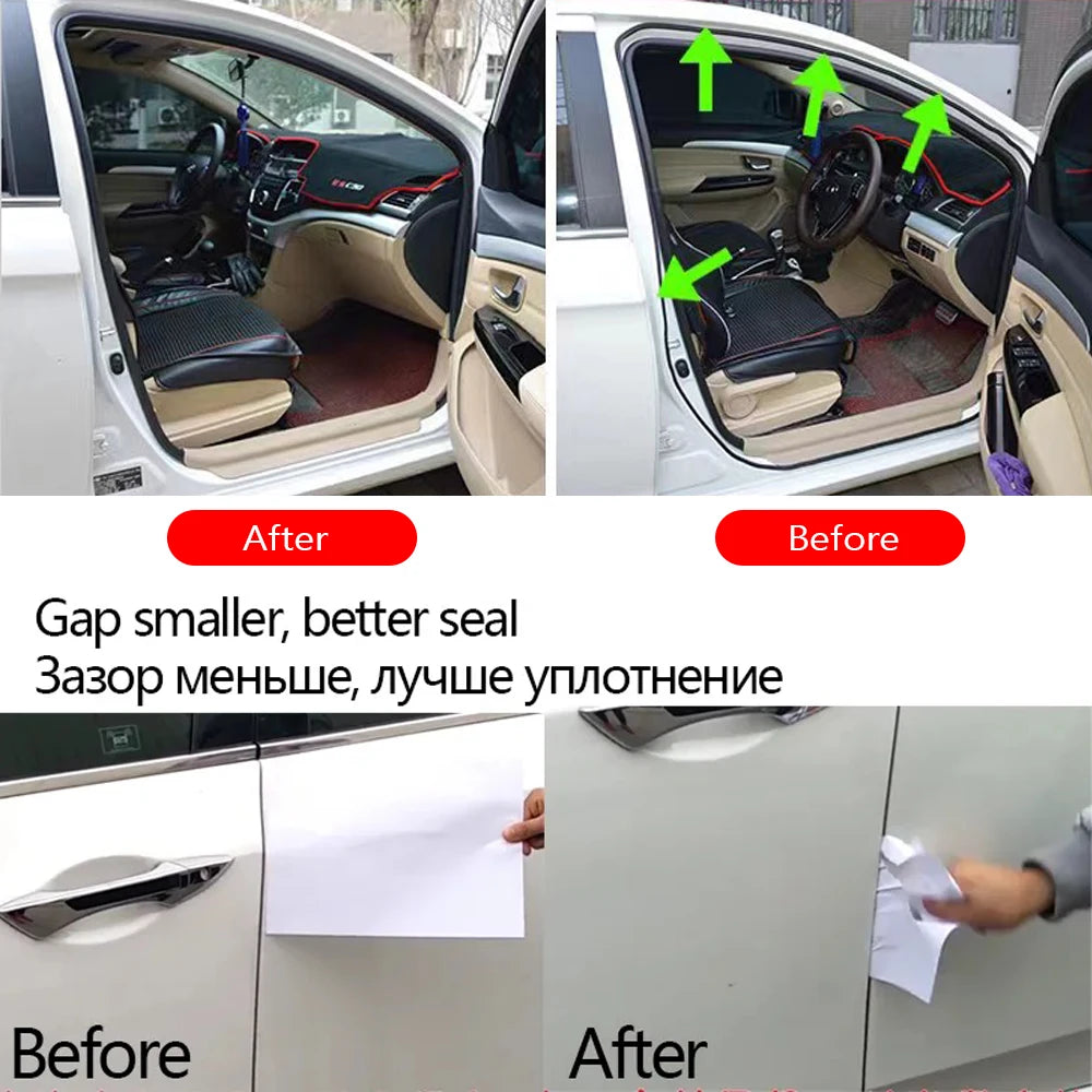 AutoEdge™ – Universal B-Shape Rubber Door Seal for Cars & SUVs